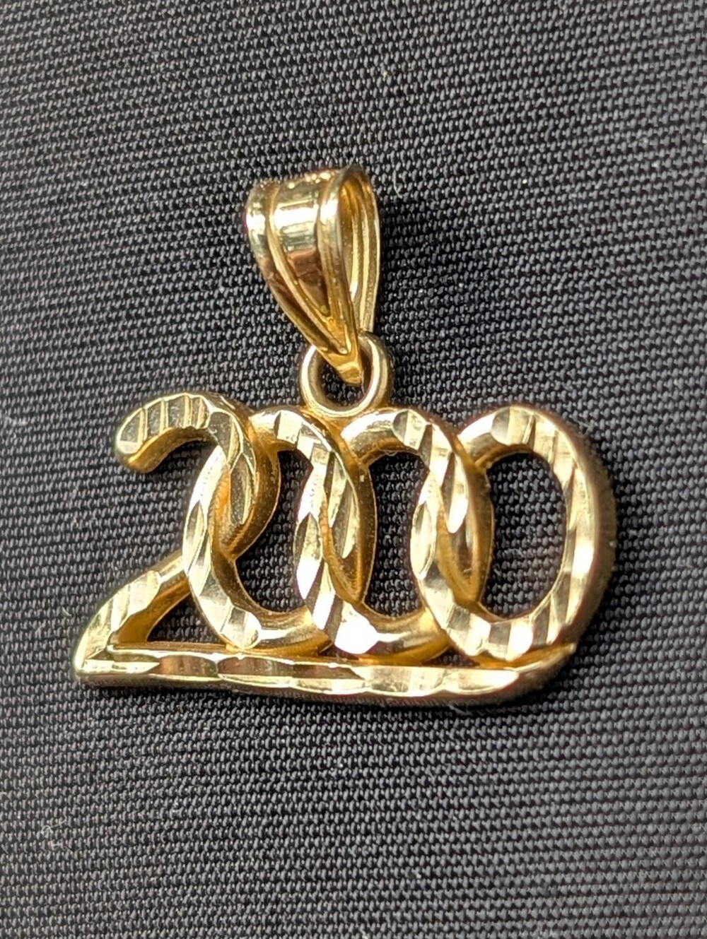 14k Gold 2000 Y2K Birth Year Charm
